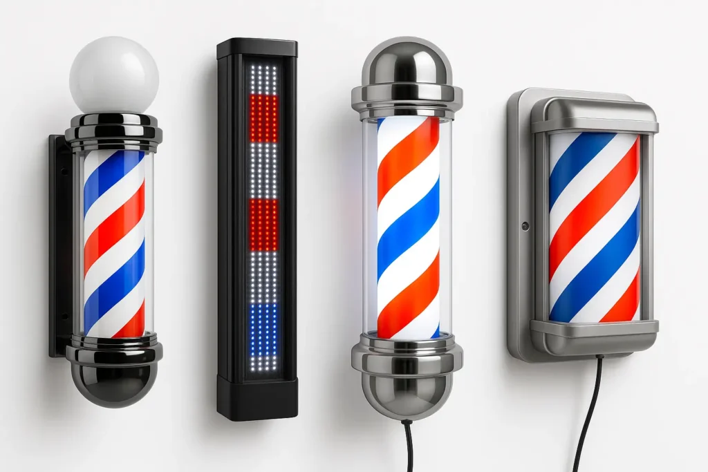 tipos pole para barbearia